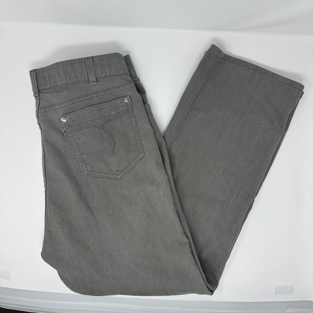 Vintage Men's 1989 Levi's 415 Jeans Gray Straight Leg Size 34x29 (Measure 34x27)